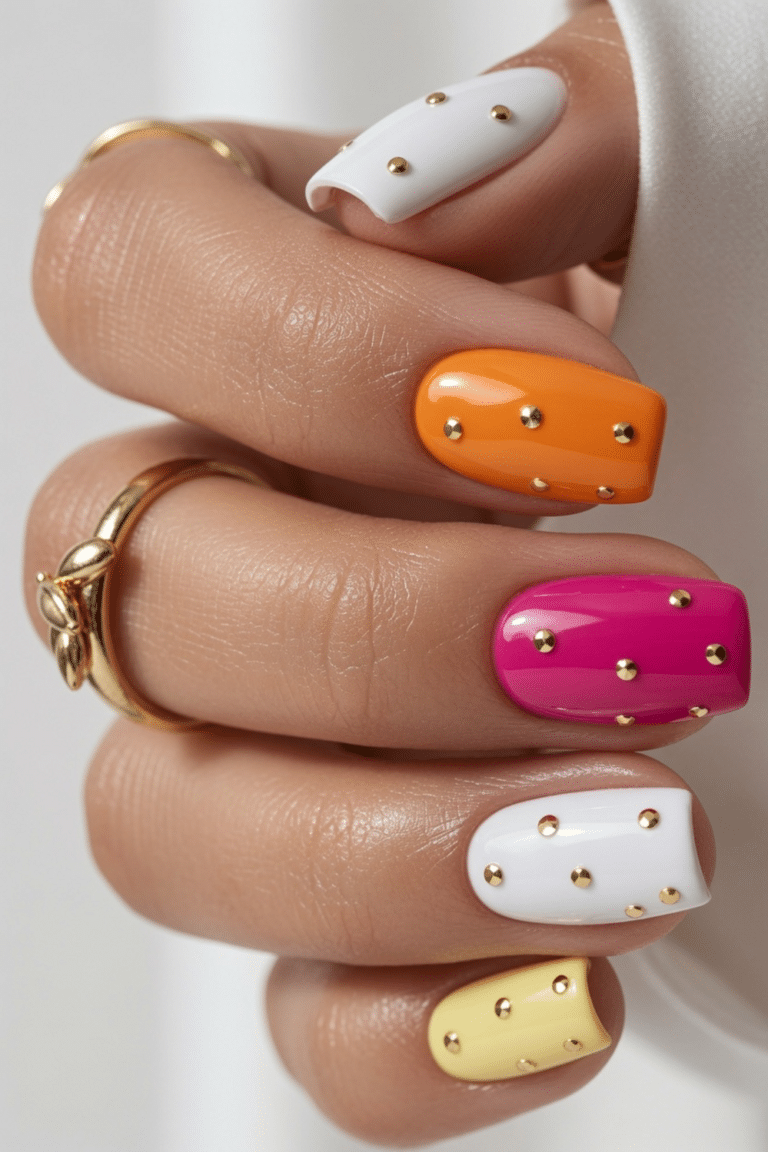 colorful nail designs