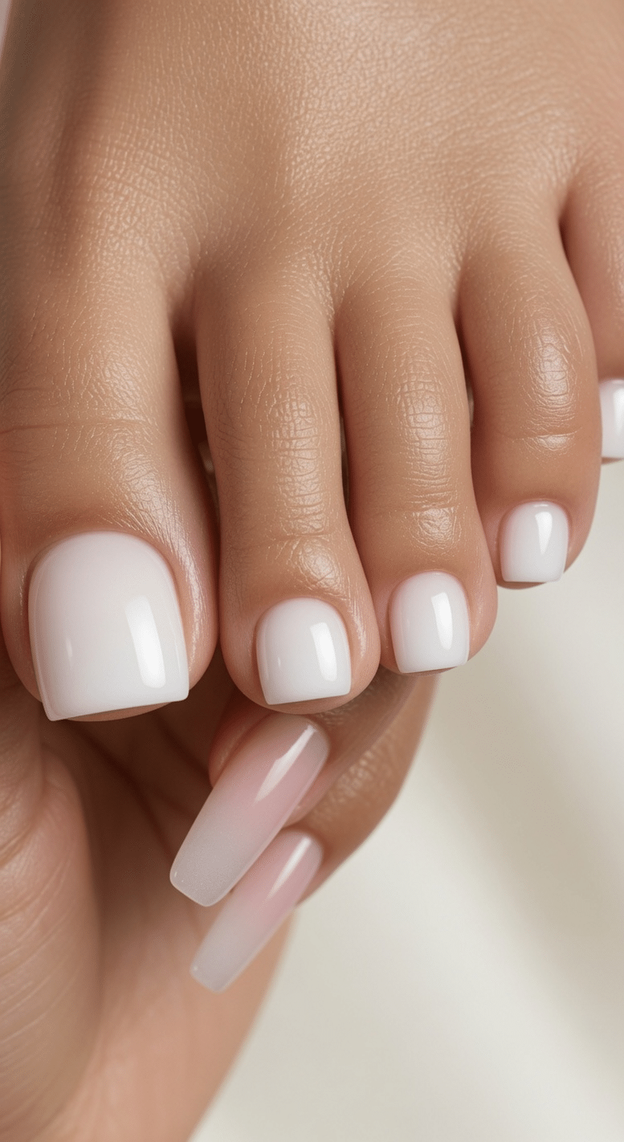 french tip toes