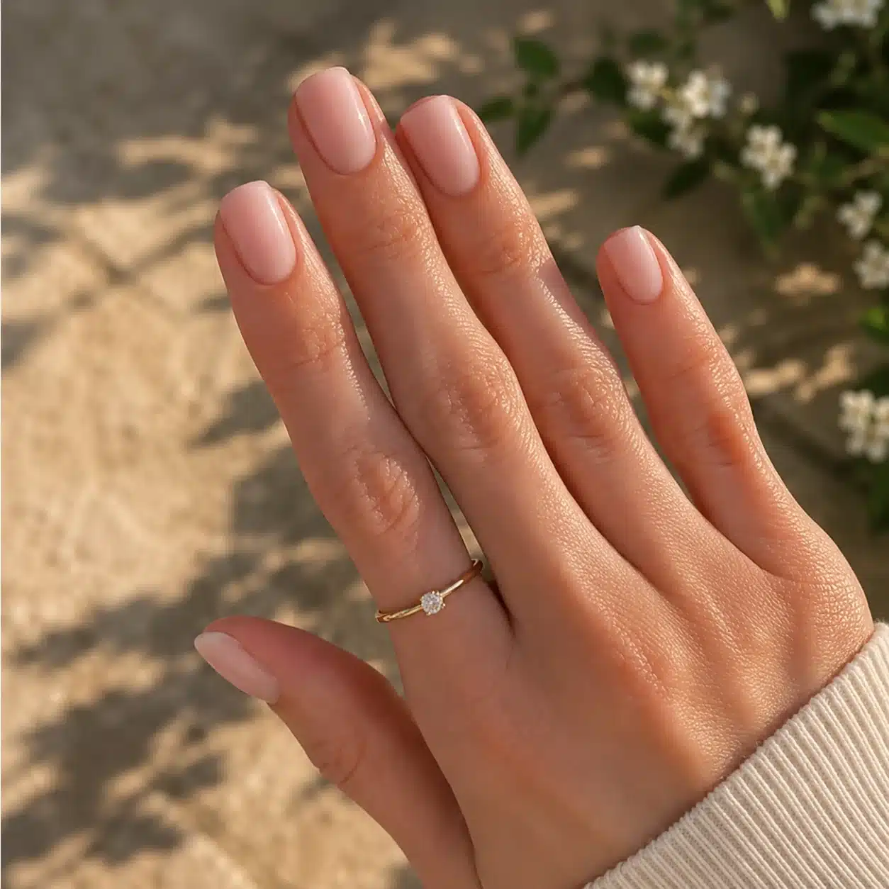 Milky Nude Nail Polish: 10 Soft Shades and Glossy Ideas 8 Sheer taupe milky nude nails