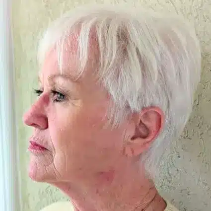 Short Hairstyles for Women Over 70 With Fine Hair - Piecey Textured Pixie Hairstyle