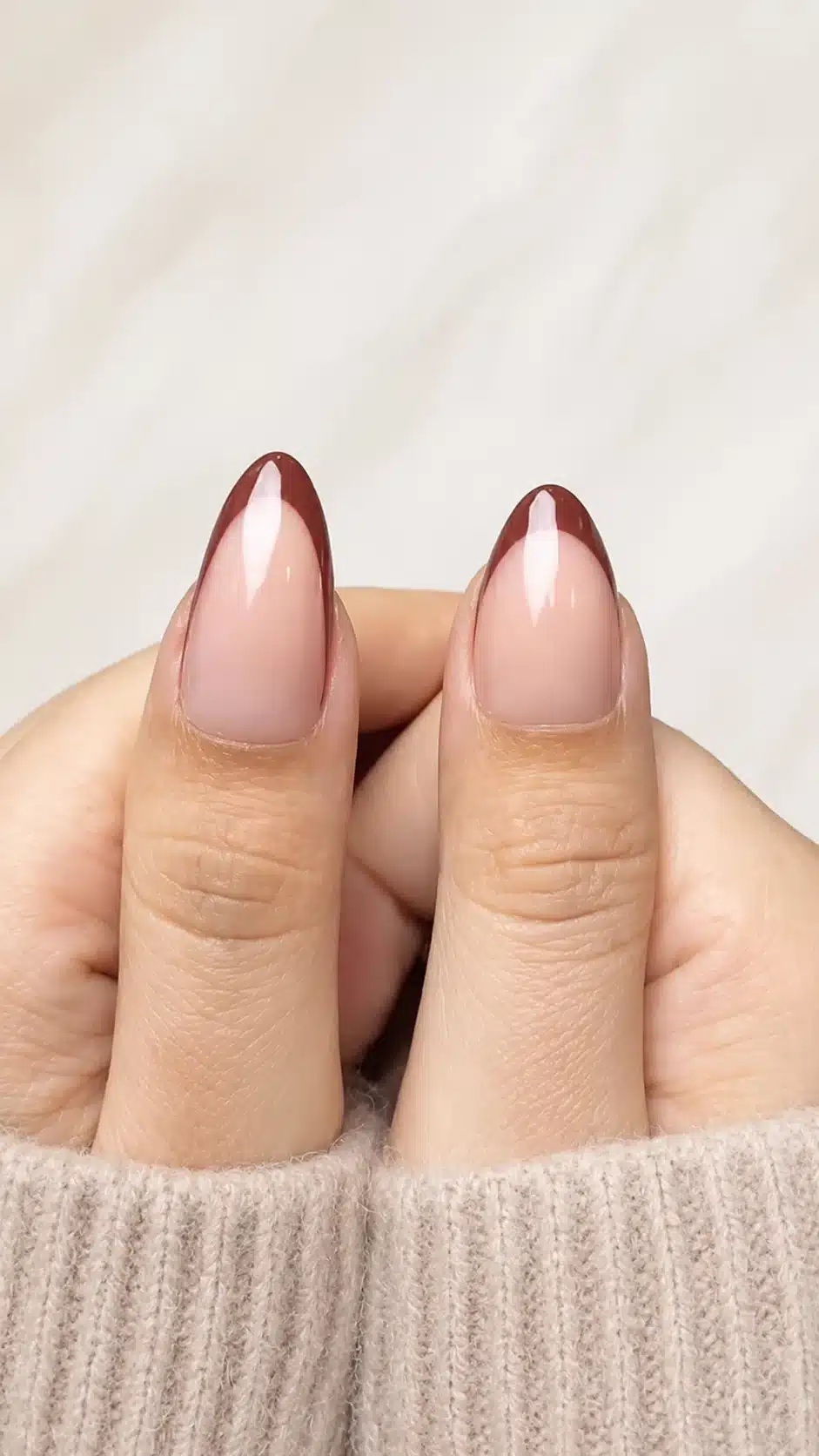 Almond Nail Tips: How to Choose, Size & Apply Them 6 Almond nail tip compared with a sharper pointed shape
