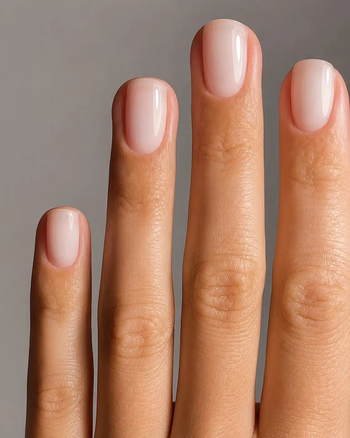 Best Milky White Nail Polish: Sheer White Shades for a Clean Manicure 6 Translucent milky white nail polish on short natural nails