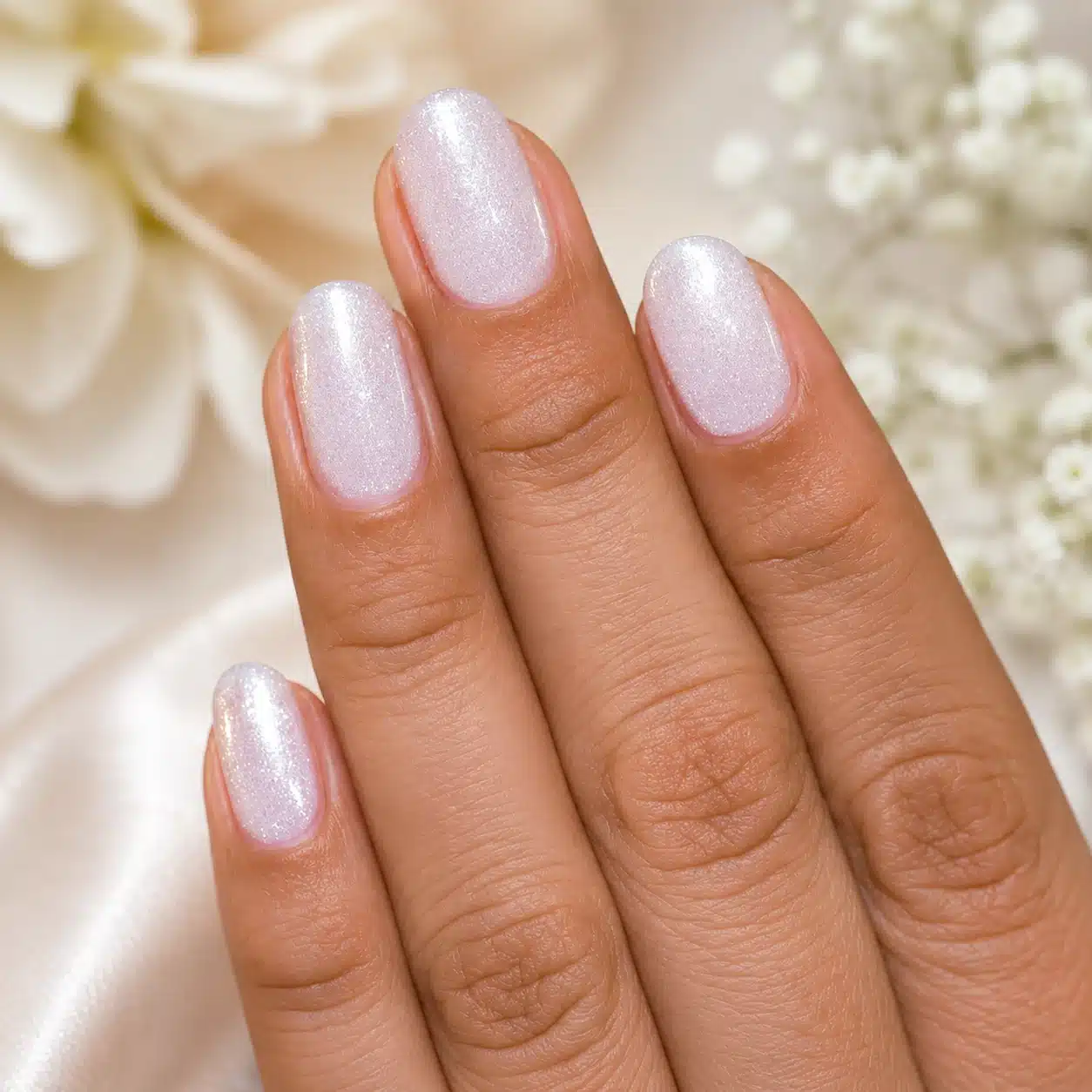 Best Milky White Nail Polish: Sheer White Shades for a Clean Manicure 4 Elegant almond milky white nails with glossy finish