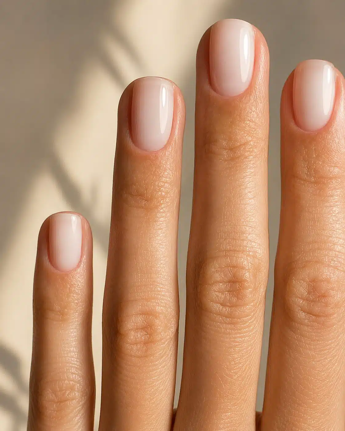 Best Milky White Nail Polish: Sheer White Shades for a Clean Manicure 5 Natural sheer white manicure with soft milky coverage