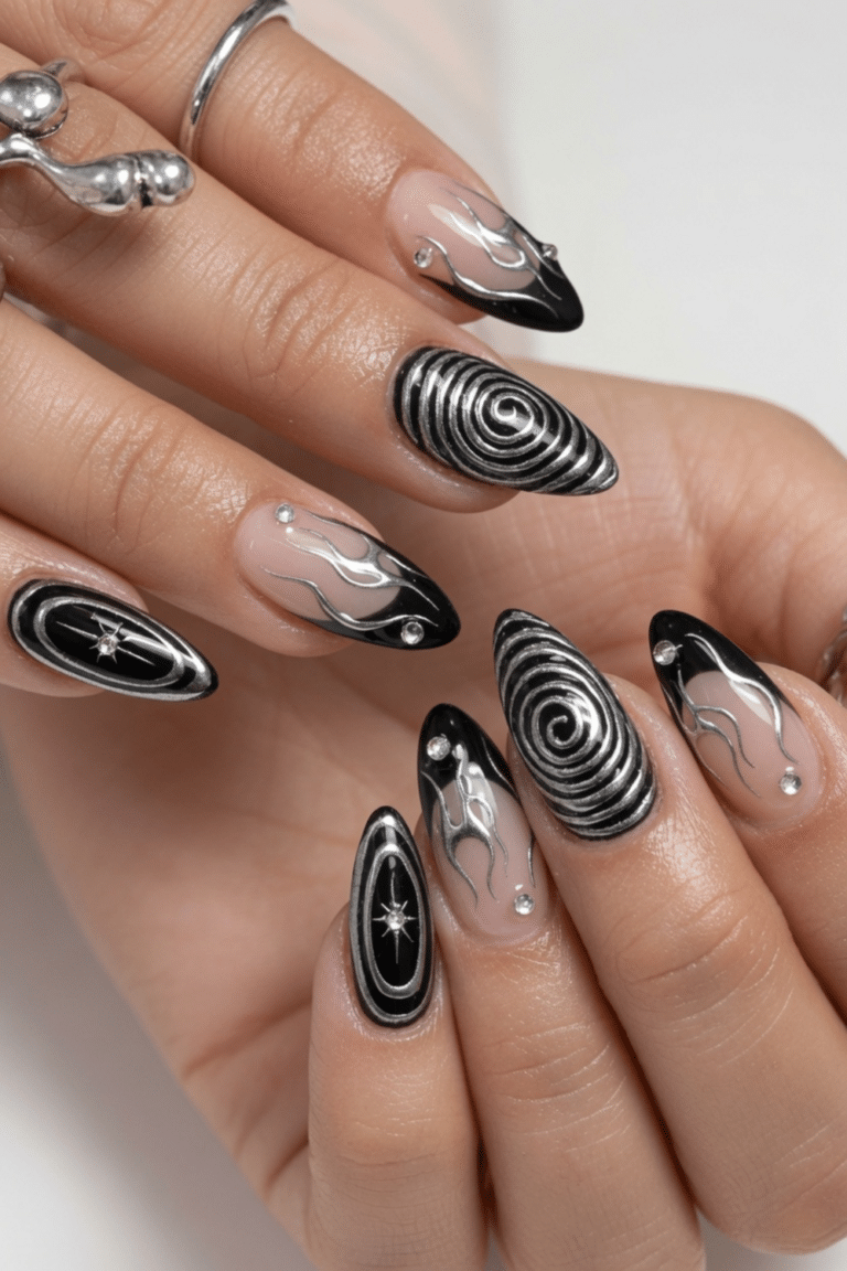 black nails