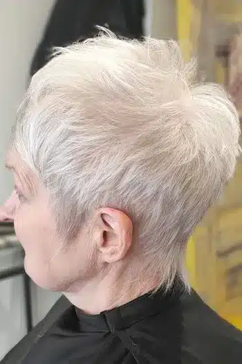 Forward-Styled Silver Pixie