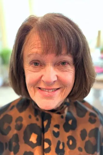 Short Hairstyles for Women Over 70 With Fine Hair - Classic Bob With Bangs Hairstyle