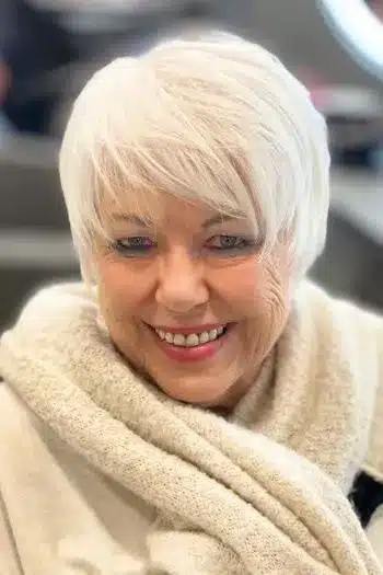 Rounded Pixie With Blended Bangs
