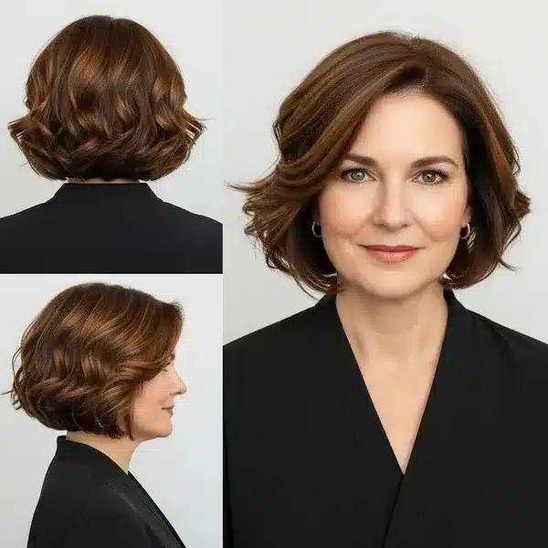 32+ Hairstyles For Women Over 50 With Fine Hair 14 Hairstyles For Women Over 50 With Fine Hair - Curled Bob