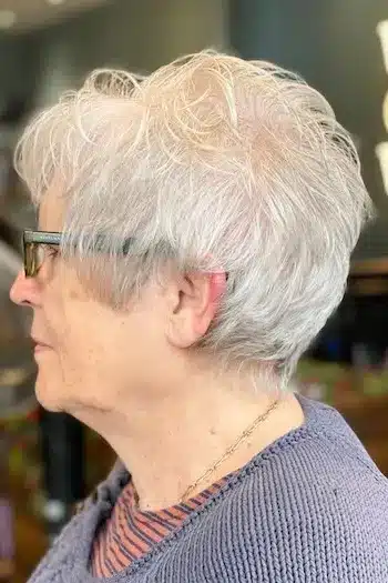 Lifted Silver Pixie With Airy Layers