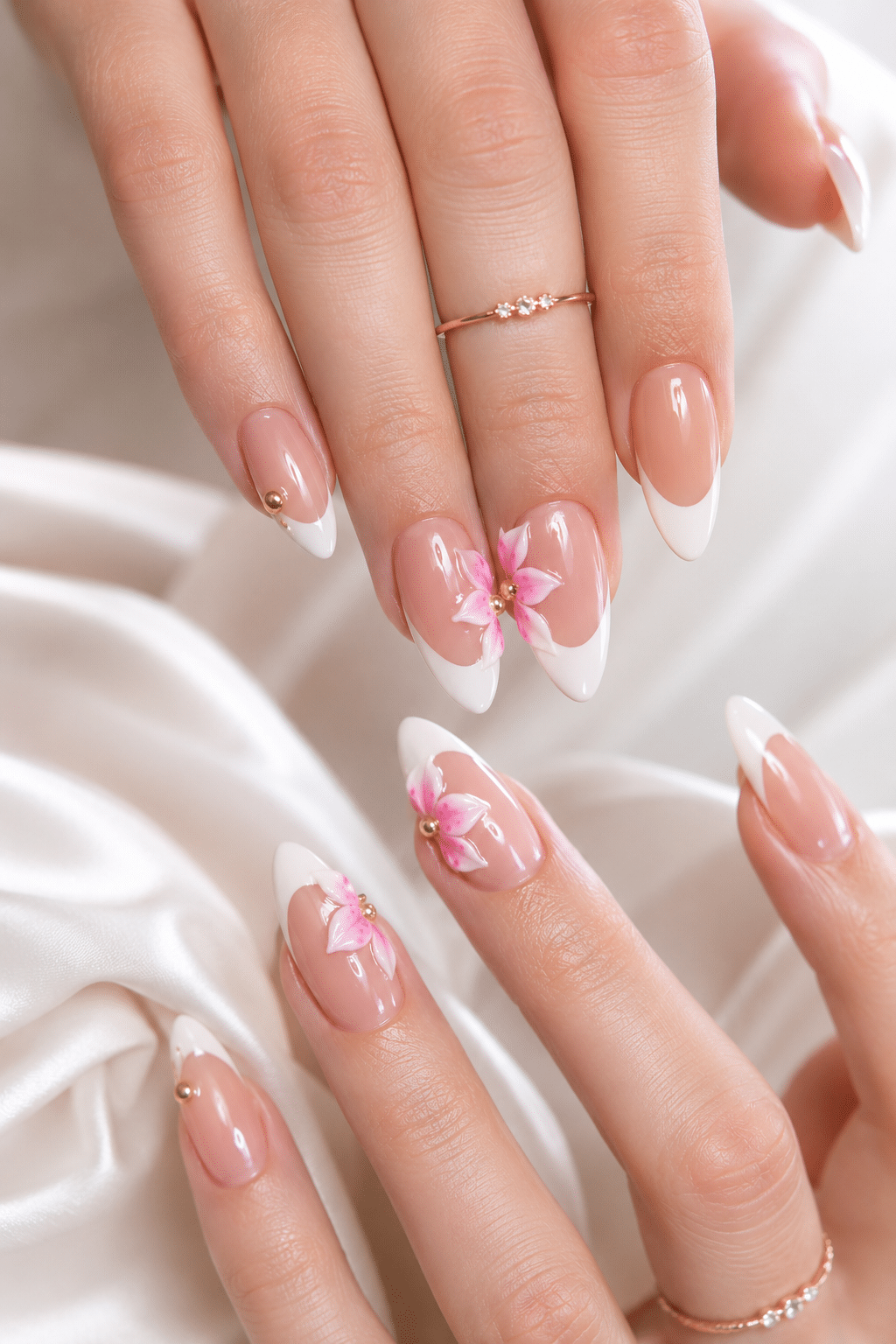 Beach shell blue summer nails 2026 with glossy vacation nail art