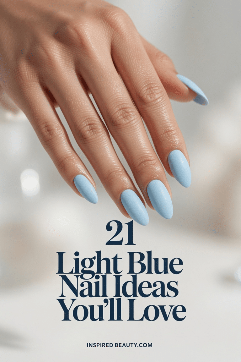 light blue nail ideas