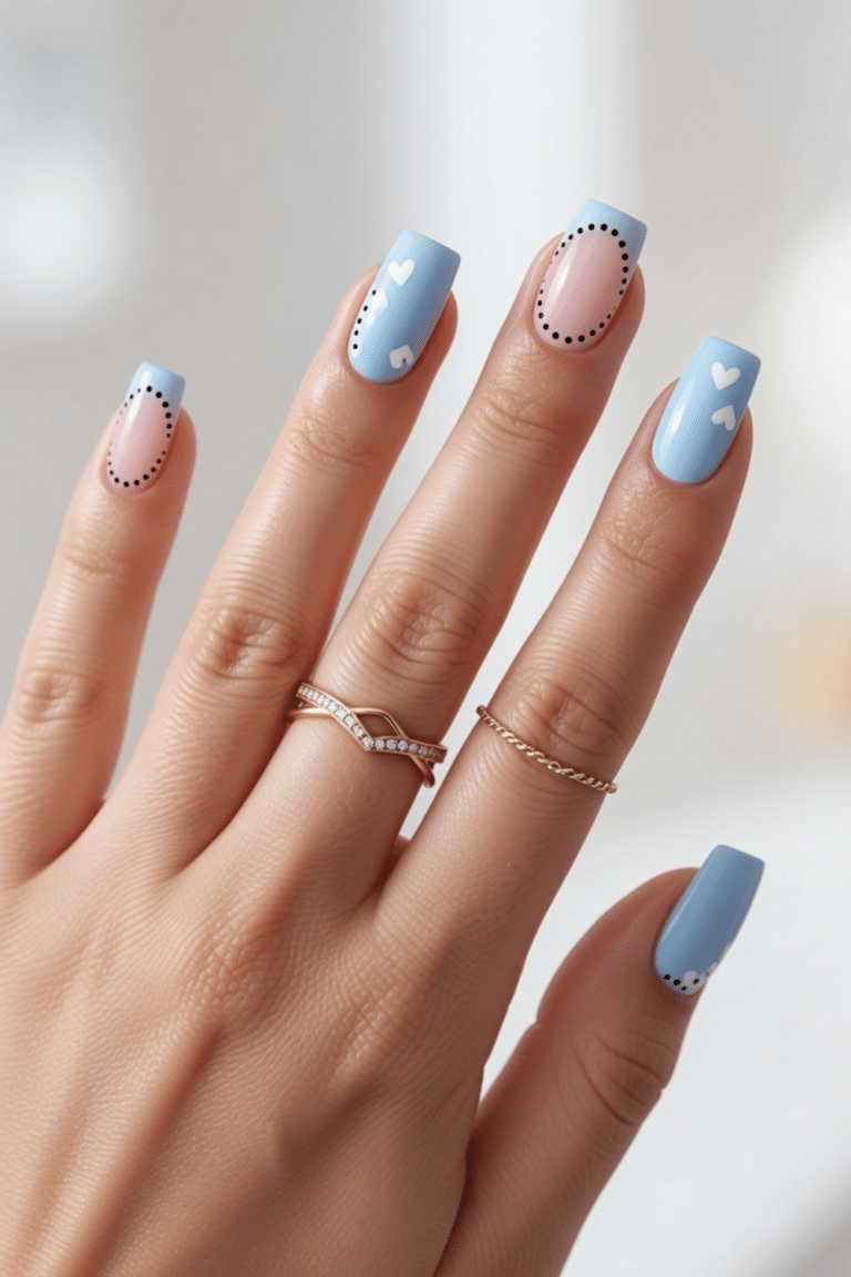 light blue nail ideas