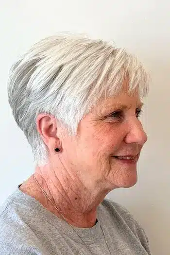 Piecey Layered Pixie for Fine Hair