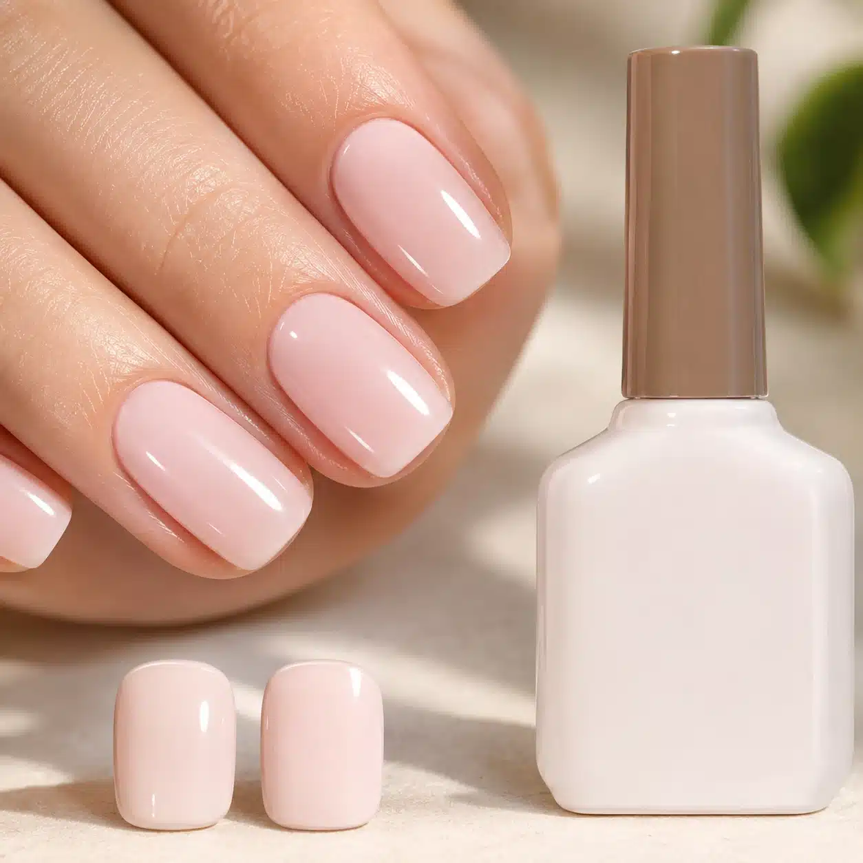 Milky Pink Gel Nail Polish: Soft Jelly Pink Gel Manicure Guide 5 Milky pink gel nail polish bottle with soft pink manicure