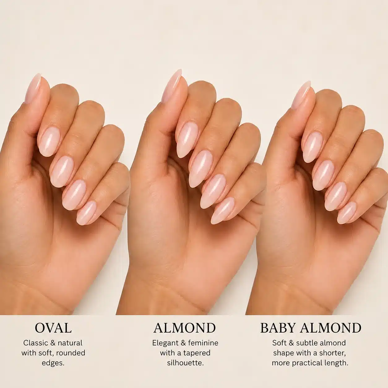 Almond vs Oval Nails: Which Shape Is Best for You? 8 Oval almond and baby almond nail shapes compared