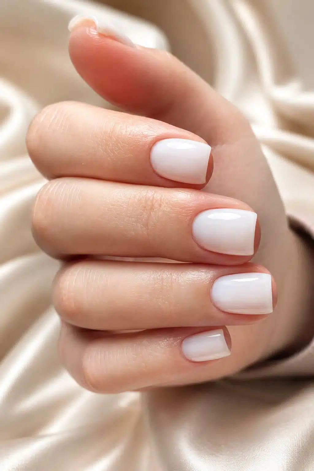 Sheer Milky White Nail Polish: Soft Translucent Nails That Never Look Chalky 6 Short sheer milky white nails with a clean translucent finish