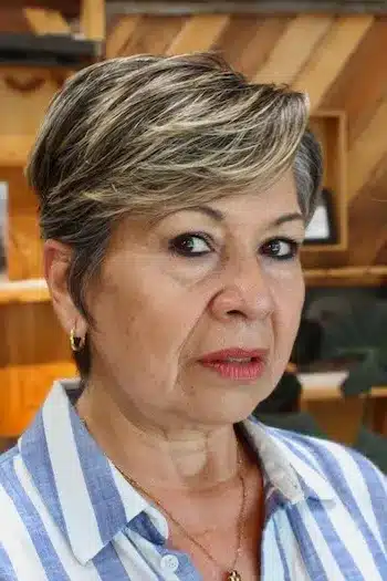 Highlighted Pixie With Side-Swept Bangs