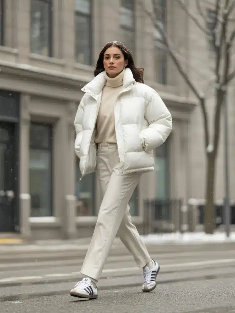 Samba Outfit Ideas - Snowy Street Simplicity