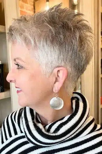 Silver Pixie With Gentle Spikes