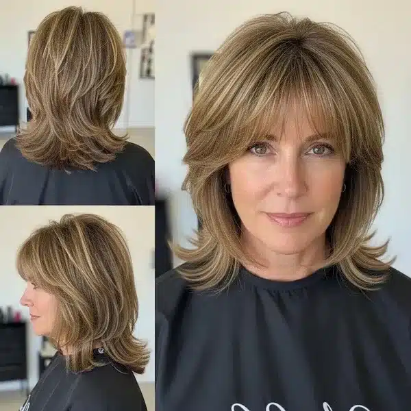 32+ Hairstyles For Women Over 50 With Fine Hair 4 Hairstyles For Women Over 50 With Fine Hair - Medium Layers With Bangs