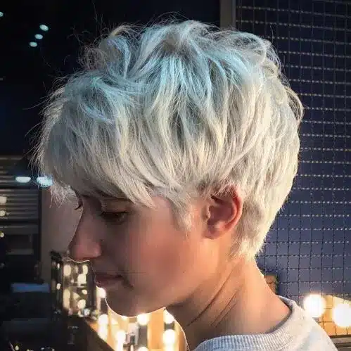Short Shaggy Hairstyle For Thin Hair