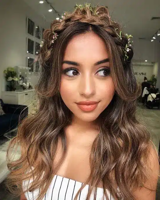 Braid Crown — wedding hairstyles for brides with long hair