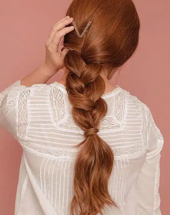 Simple Braid — wedding hairstyles for brides with long hair