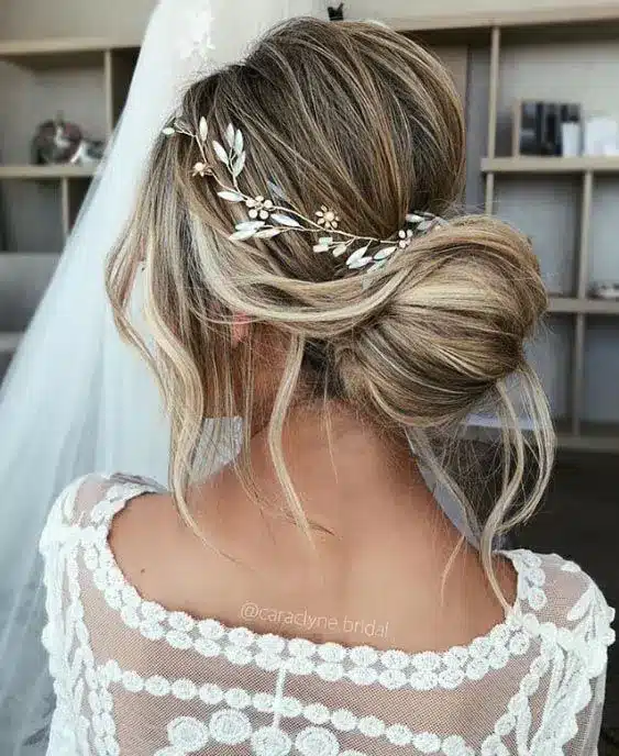 Voluminous Low Updo — wedding hairstyles for brides with long hair