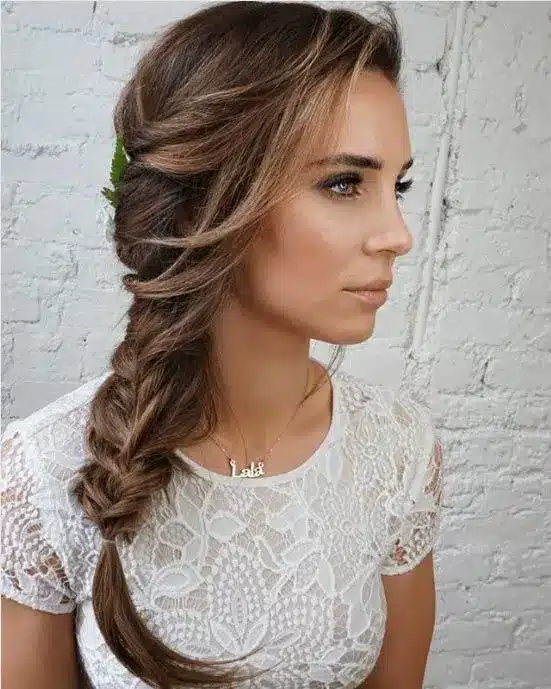 Romantic Side Braid — wedding hairstyles for brides with long hair