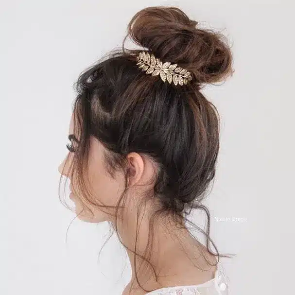 Wedding Topknot — wedding hairstyles for brides with long hair