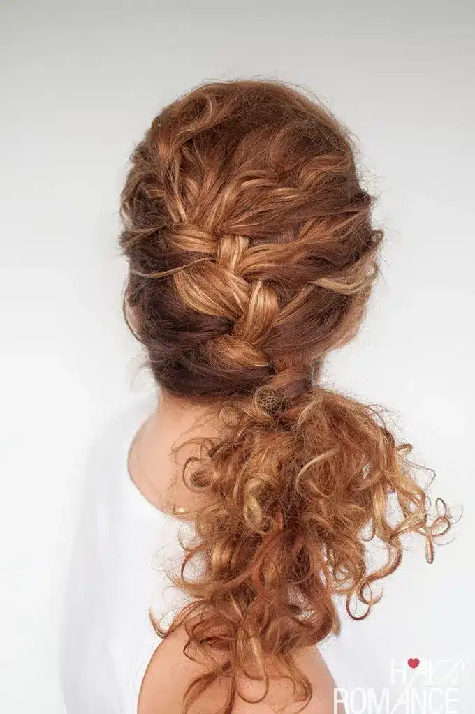 Side Braid Ponytail — wedding hairstyles for brides with long hair