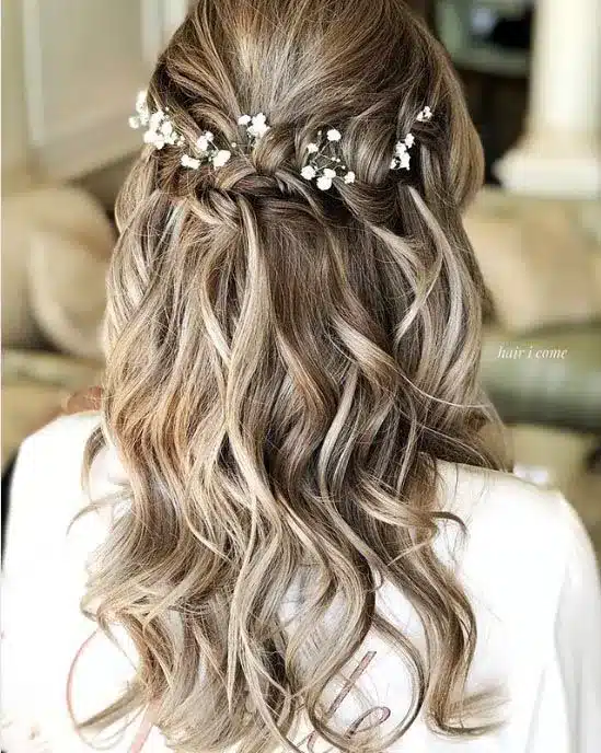 Braided Half-Up Style — wedding hairstyles for brides with long hair