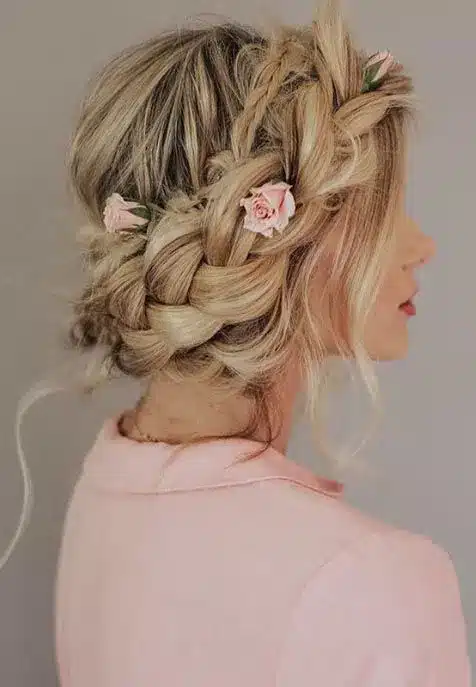 Braid Halo — wedding hairstyles for brides with long hair