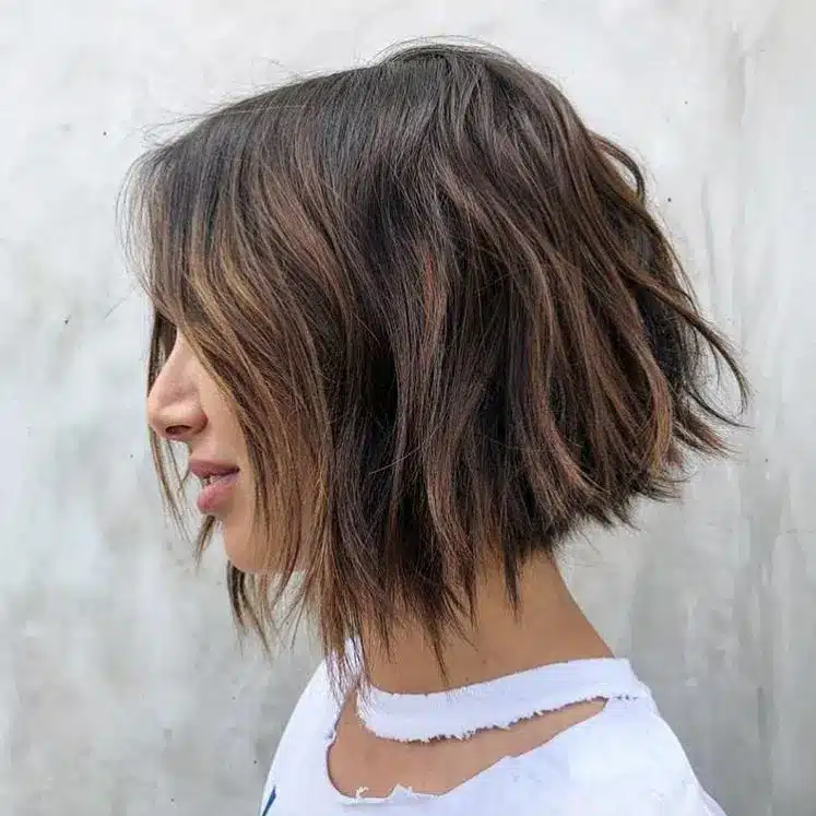 Subtle A-line with gentle graduation, part of the 35 short brown hairstyles you'll be seeing everywhere