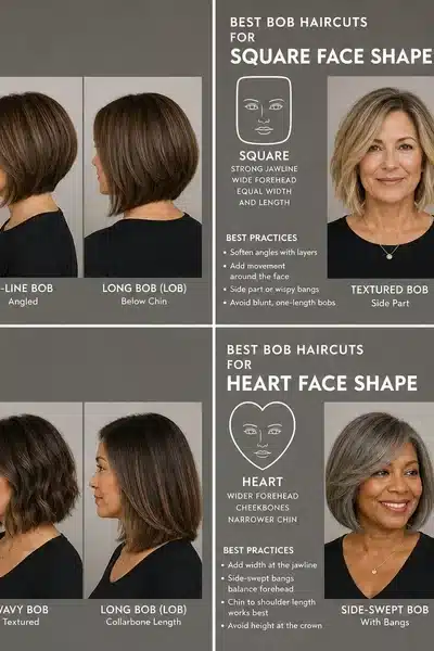Best Short Bob Haircuts for Women Over 50 (2026) 1 30 short bob haircuts for women over 50 that look youthful 2