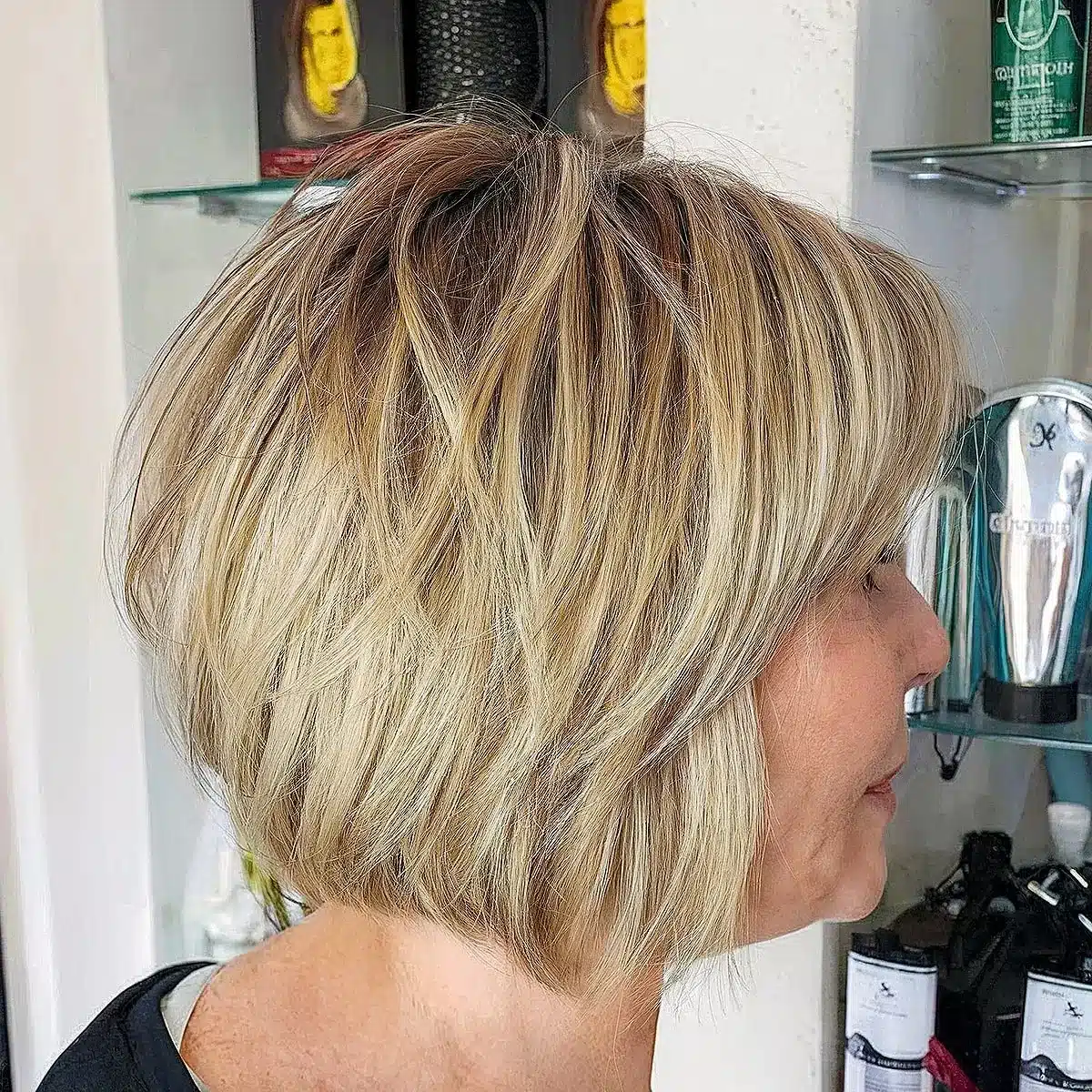 55 modern layered bob haircuts for women over 50 to take years off 23