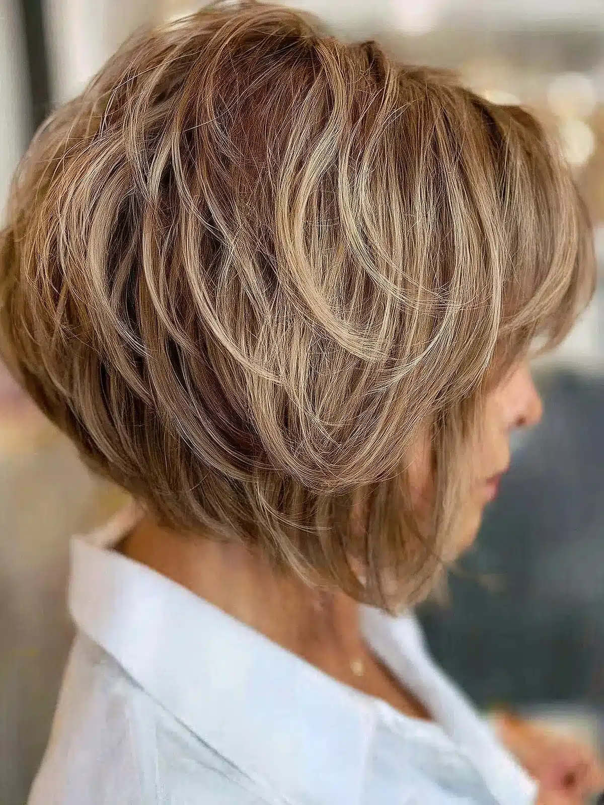 55 modern layered bob haircuts for women over 50 to take years off 34