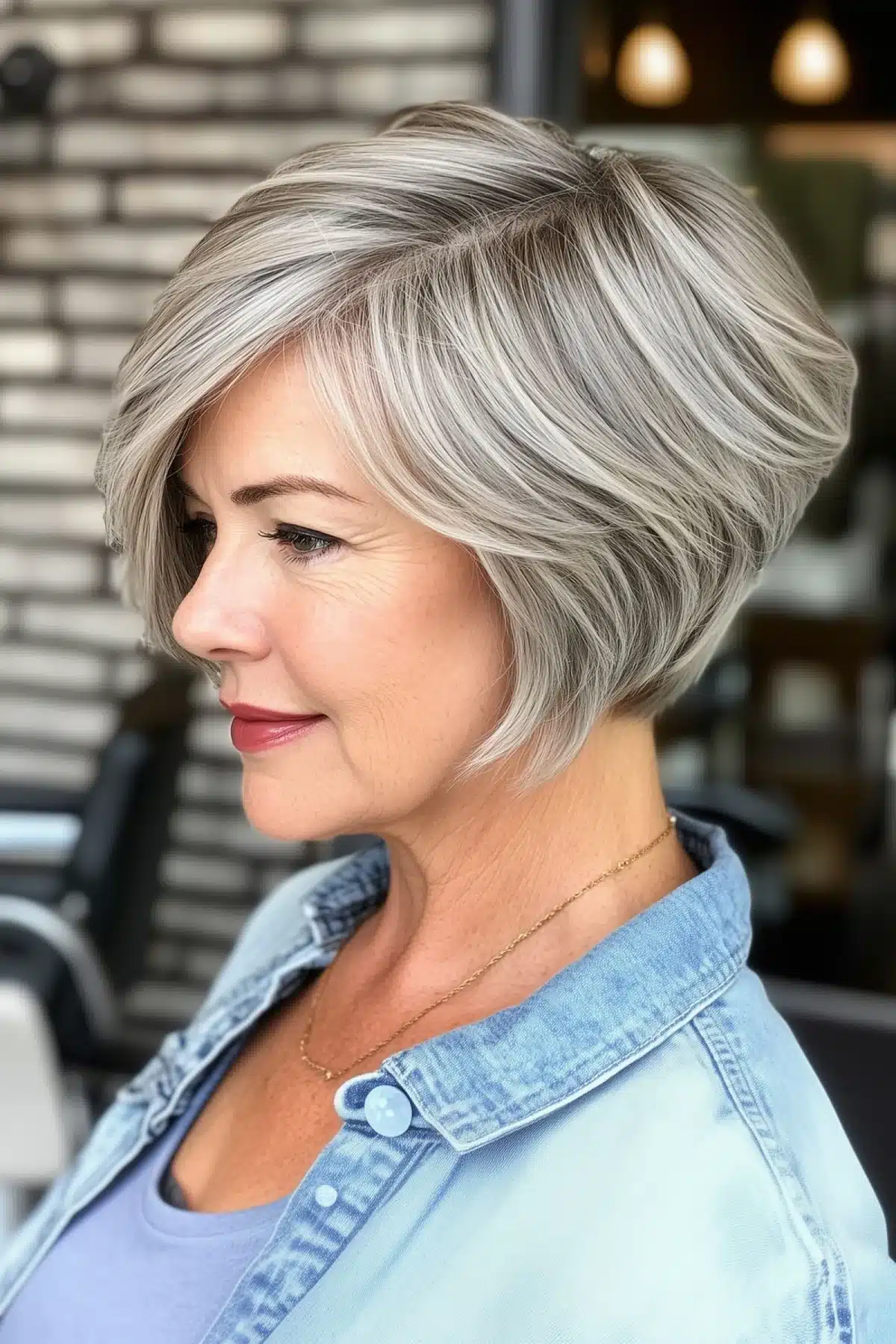 55 modern layered bob haircuts for women over 50 to take years off 41